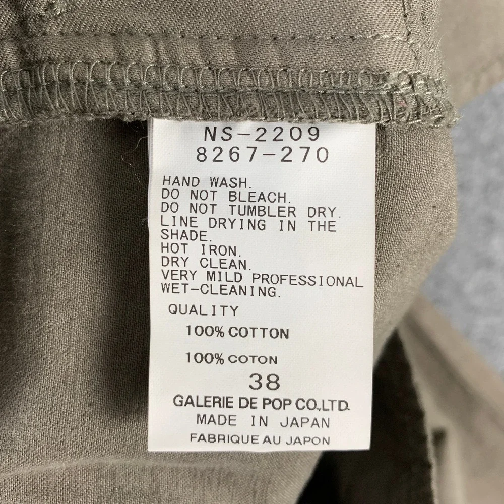 Pas de Calais Pant Women Medium Brown Rustic Quite Luxury Minimalist Lagenlook - Picture 3 of 10
